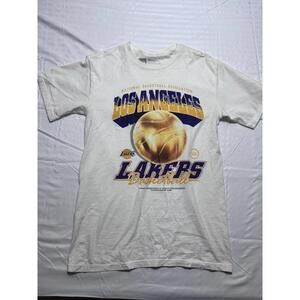 Yr Los Angeles Lakers Shirt Mens Small White Nba Champs Unisex
